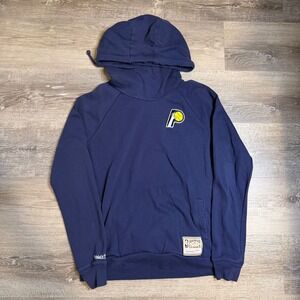 Mitchell & Ness Indiana Pacers Hardwood Classics Funnel Neck Hoodie Womens M